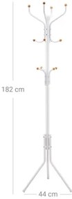 Stojanový vešiak LINEA biely