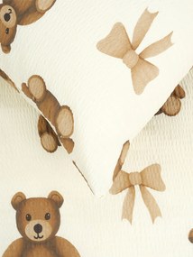 Krepová obliečka na vankúšik Renforcé 40 × 40 cm - Plyšové medvedíky