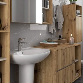 Kúpeľňová zostava VAMI béžová / dub artisan