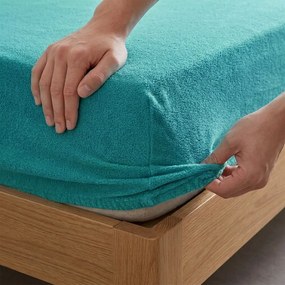 4Home froté prestieradlo IDEAL zelený tyrkys, 90–100 x 200 cm, 90–100 x 200 cm