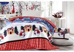 Deka s vianočným motívom s prímesou bavlny 150x200 cm – Mila Home