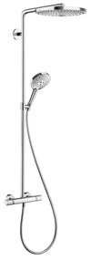 Hansgrohe Raindance Select S - Showerpipe 300 2jet s termostatom, biela/chróm 27133400