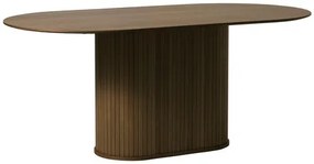Jedálenský stôl Unique Furniture NOLA 95x180 cm hnedý drevo 48302932