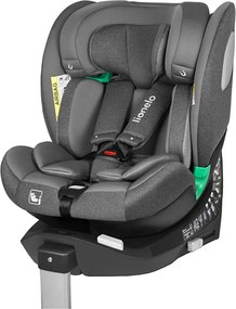 Lionelo - Otočná autosedačka s bázou BRAAM i-Size 40–150 cm Grey Stone