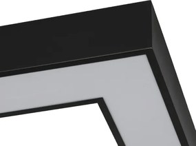 LED stropné svietidlo LED/130W/230V 3000/4000/6500K 100x100 cm čierne