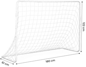 Futbalová bránka so sieťou, 180x122 cm, Ecotoys