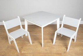 Ourbaby - Detský stolček a stoličky - šedo-biela Grey &amp; White