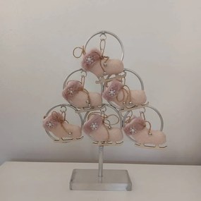 DECOLED Vianočná ozdoba, korčule, 12 x 9 cm
