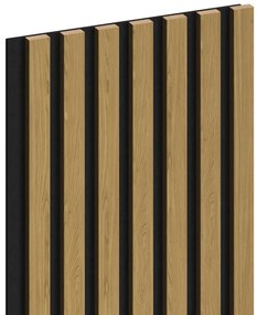 Mexen Lam-F, akustické stenové lamely 275 × 31,5 cm, filc 6 mm, dub jantárový, S105-275317-2812-073
