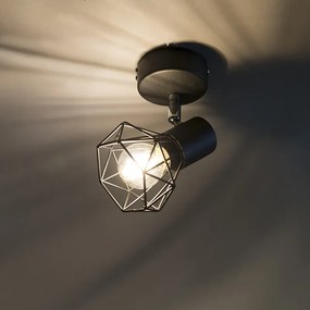 Inteligentné bodové svetlo čierne otočné a nakloniteľné vrátane Wifi P45 - Mosh