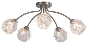 Searchlight 11525-5SN - Prisadený luster ASTRAL 5xG9/33W/230V matný chróm