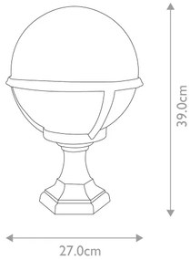 Elstead - Vonkajšia lampa GLENBEIGH 1xE27/100W/230V IP44