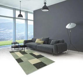 Koberce Breno Kusový koberec PORTLAND 759/RT4G, zelená, viacfarebná,67 x 120 cm