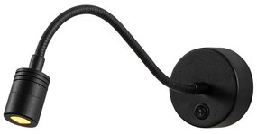 Čierne LED nástenné svietidlo Reading – Opviq lights