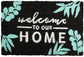 HOME ELEMENTS Rohožka z kokosových vlákien 40 x 60 cm, Welcome to our HOME