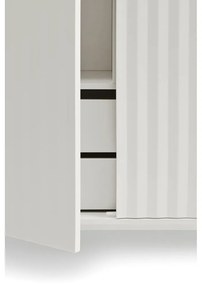 Biela vysoká komoda 97x130 cm Sierra - Teulat