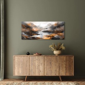 Obraz - Maľba horskej krajiny (120x50 cm)