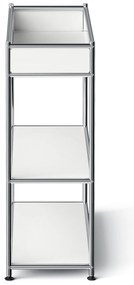 Kovová konzola »CN3 Slim Line« s poličkou, biela