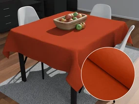 Biante Veľký dekoračný štvorcový obrus BKU-105 Tehlovo červený 170x170 cm
