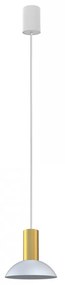 NOWODVORSKI Závesné industriálne LED osvetlenie HERMANOS C, 1xGU10, 10W, biele, mosadzné
