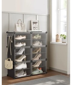 Modulárny regál s priehradkami BOXIFY čierny