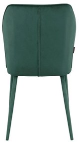 Zelené zamatové jedálenské stoličky v súprave 2 ks Wilma – Støraa