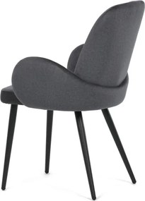 Jedálenská stolička zamatová, sivá DCL-X7129 GREY2
