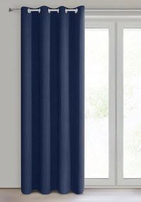 ZATEMŇOVACÍ ZÁVES NA KRÚŽKOCH ADLEY 135X250 CM TMAVOMODRÁ