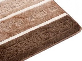 Sada kúpeľňových koberčekov MULTI C5016 CAMEL hnedý grécky
