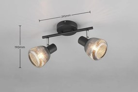 Čierne bodové svietidlo ø 10 cm Tarifa – Trio