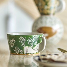 Bloomingville Kameninová miska Hezha Green 460 ml