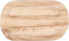 Prírodný drevený dekoračný podnos Tippo - 24*14*2 cm