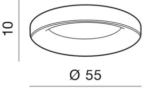 Azzardo AZ2726 - LED Stmievateľné stropné svietidlo SOVANA 1xLED/50W/230V+ DO