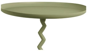 Kovový okrúhly odkladací stolík ø 40 cm Zig Zag – Leitmotiv