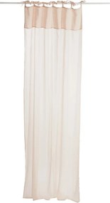 Ružový bavlnený voál / záclona na zaväzovanie - 140 * 290cm