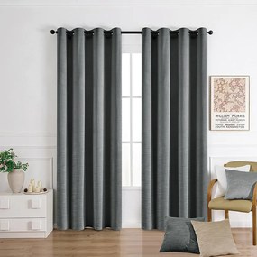 Záves na krúžkoch SOFI VET476/7/210GSM 140x250 cm sivý