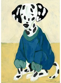 The Poster Club Plagát Dalmatian in Sweatshirt by Hanna Peterson A5 (mini)