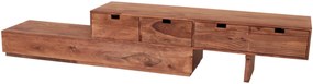 furniture-nabytek.cz - Nízka komoda pod tv z masívu palisander 260x40x40