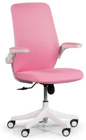 Kancelárska stolička so sieťovaným operadlom BUTTERFLY, ružová