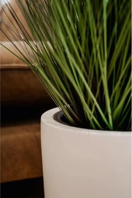 Kvetináč ESCADA, sklolaminát, výška 40 cm, biely mat