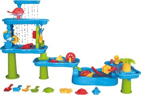 LEAN Toys Veľký interaktívny vodný park Stolové formy na piesok Mlyny