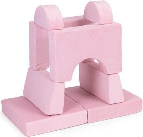 Dětské modulární křeslo DIY růžové
