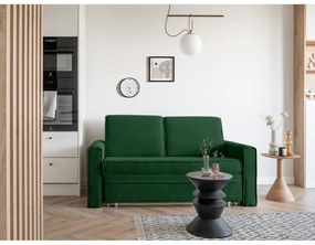 Tmavozelená rozkladacia pohovka 168 cm Lucky Lucy – Miuform