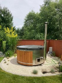 Záhradná vírivka 200 cm ruská hydromasážna Led záhradná balia Spa