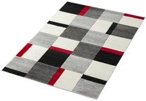 Koberce Breno Kusový koberec ALORA A1026 Red, sivá, viacfarebná,140 x 200 cm