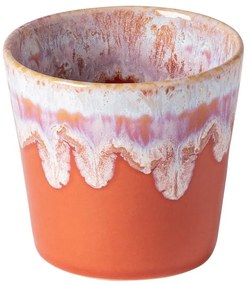 Bielo-oranžový kameninový hrnček na espresso Costa Nova, 200 ml