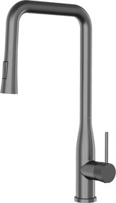 Gamma Steel Edge, vysoká drezová batéria s výsuvnou spŕškou, grafitová, GMA-BSLE-GM