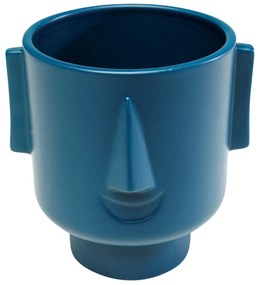 Faccia váza modrá 12 cm