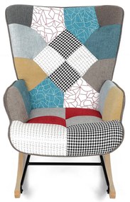 Hojdacie kreslo PW2, patchwork