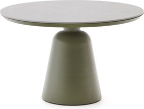 Okrúhly záhradný jedálenský stôl s keramickou doskou ø 120 cm Tudons – Kave Home
